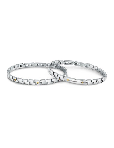 Bracciale Uomo Morellato Acciaio e Oro 750...