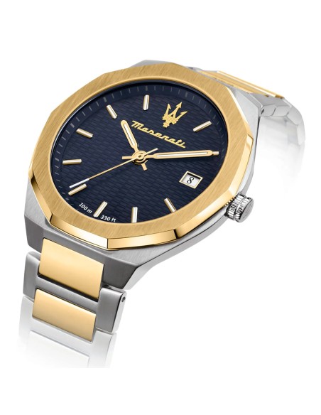Orologio MASERATI uomo Stile datario acciaio bicolore