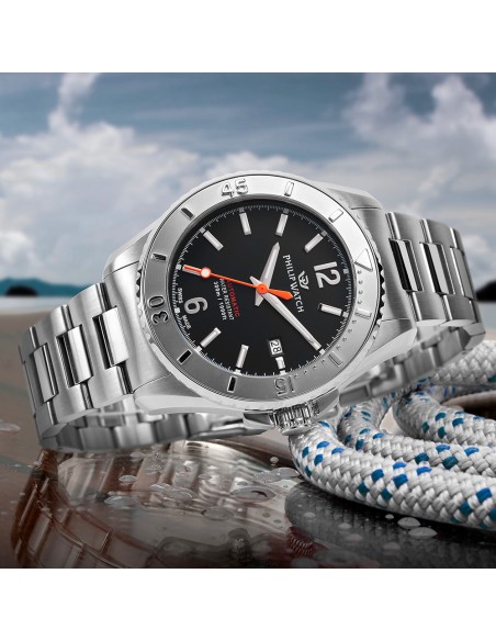 Orologio PHILIP WATCH uomo Amalfi Diving Automatico acciaio / nero