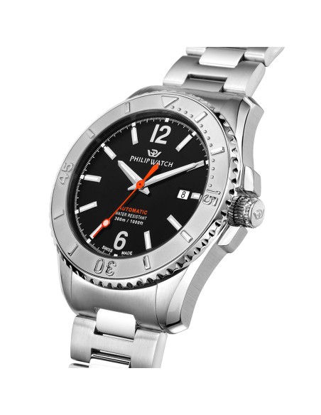 Orologio PHILIP WATCH uomo Amalfi Diving Automatico acciaio / nero