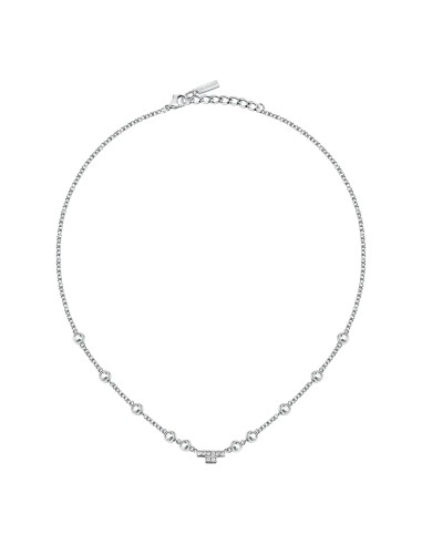 Collana TRUSSARDI donna T-Logo acciaio /...