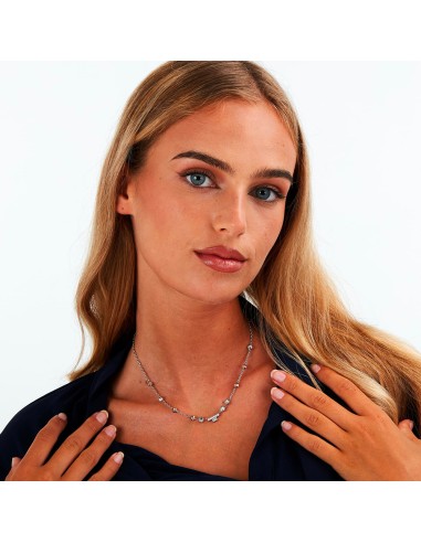Collana TRUSSARDI donna T-Logo acciaio /...