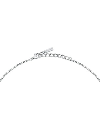 Collana TRUSSARDI donna T-Logo acciaio /...