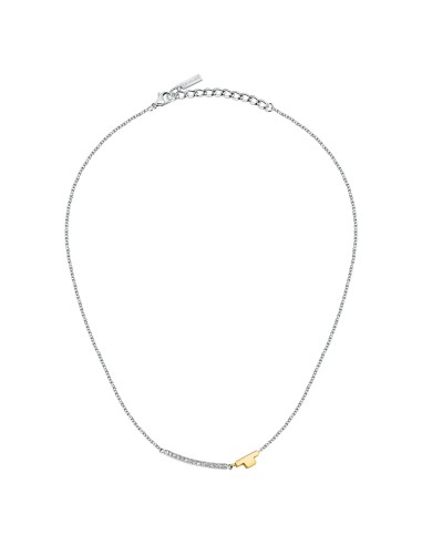 Collana TRUSSARDI donna T-Logo acciaio / oro /...