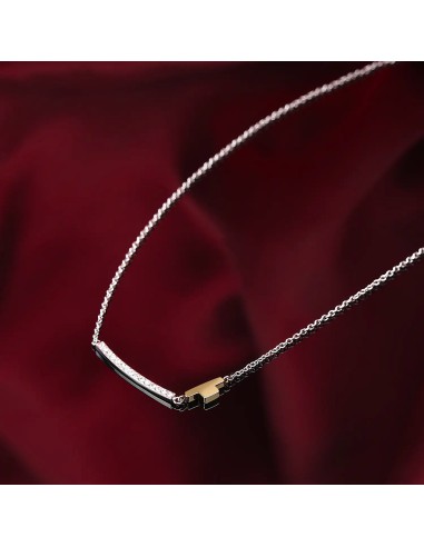 Collana TRUSSARDI donna T-Logo acciaio / oro /...
