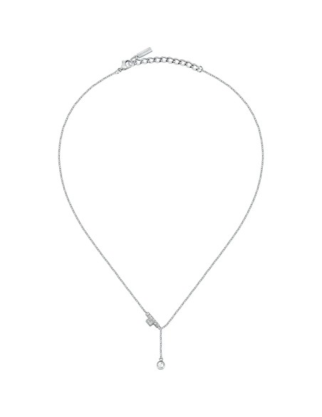 Collana TRUSSARDI donna T-Logo acciaio / punto luce