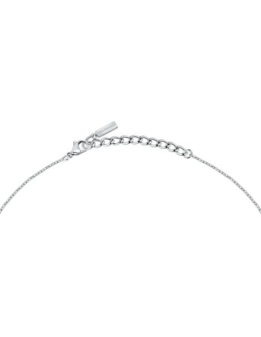 Collana TRUSSARDI donna T-Logo acciaio / punto...