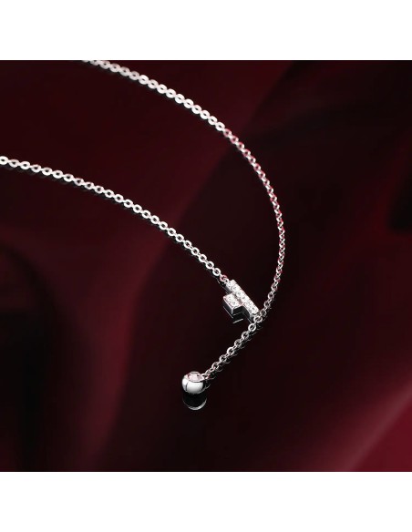 Collana TRUSSARDI donna T-Logo acciaio / punto luce