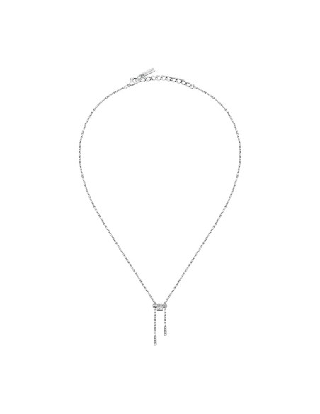 Collana TRUSSARDI donna T-Shape acciaio / cristalli (TJAXC09)