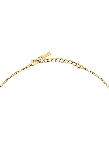 Collana TRUSSARDI donna T-Logo dorata / cristalli bianchi (TJAXC10)