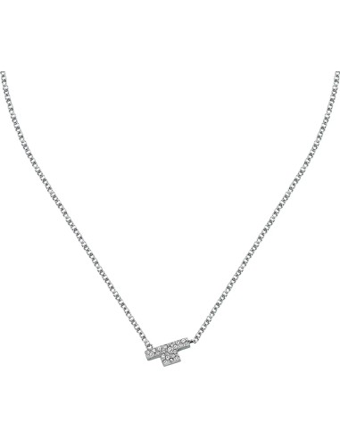 Collana TRUSSARDI donna T-Logo acciaio /...
