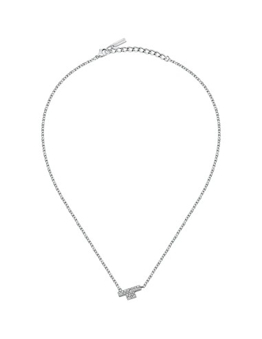 Collana TRUSSARDI donna T-Logo acciaio /...