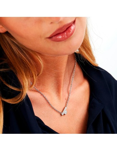 Collana TRUSSARDI donna T-Logo acciaio /...