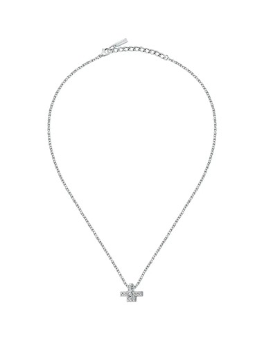 Collana TRUSSARDI donna T-Logo acciaio /...