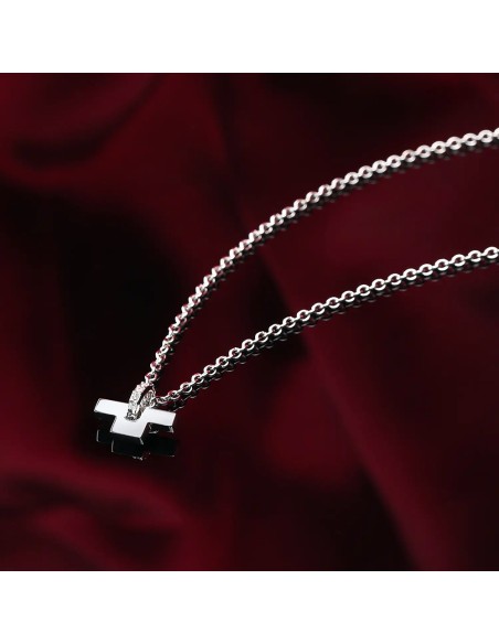 Collana TRUSSARDI donna T-Logo acciaio / cristalli (TJAXC14)