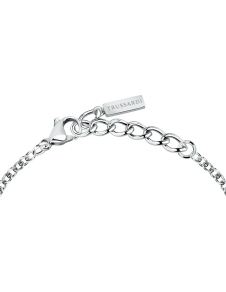 Bracciale TRUSSARDI donna T-Logo acciaio / punti luce / cristalli