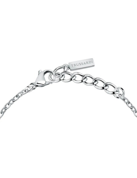 Bracciale TRUSSARDI donna T-Logo acciaio / punto luce / cristalli
