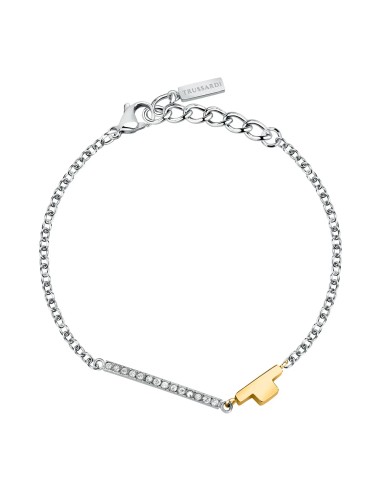 Bracciale TRUSSARDI donna T-Logo tag dorato /...