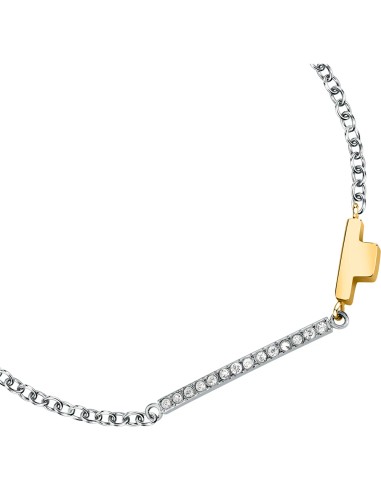 Bracciale TRUSSARDI donna T-Logo tag dorato /...