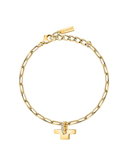 Bracciale TRUSSARDI donna T-Logo dotato / cristalli (TJAXC24)