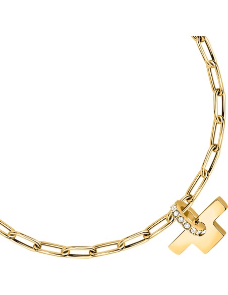 Bracciale TRUSSARDI donna T-Logo dotato / cristalli (TJAXC24)