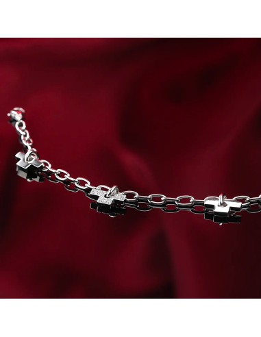Bracciale TRUSSARDI donna T-Logo acciaio /...