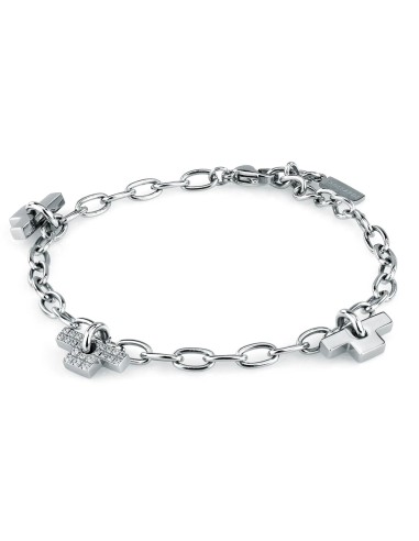 Bracciale TRUSSARDI donna T-Logo acciaio /...