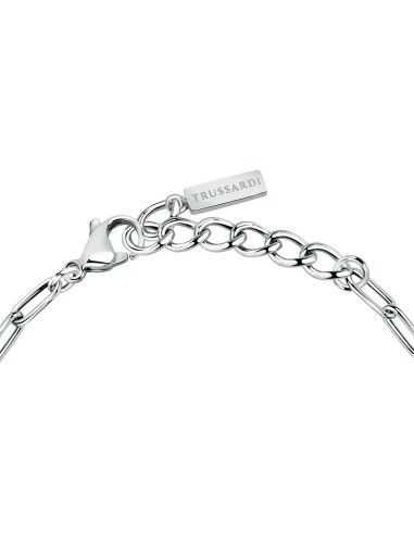 Bracciale TRUSSARDI donna T-Logo acciaio /...