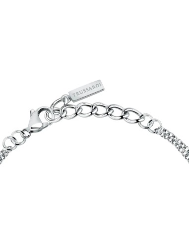 Bracciale TRUSSARDI donna T-Logo doppio acciaio...