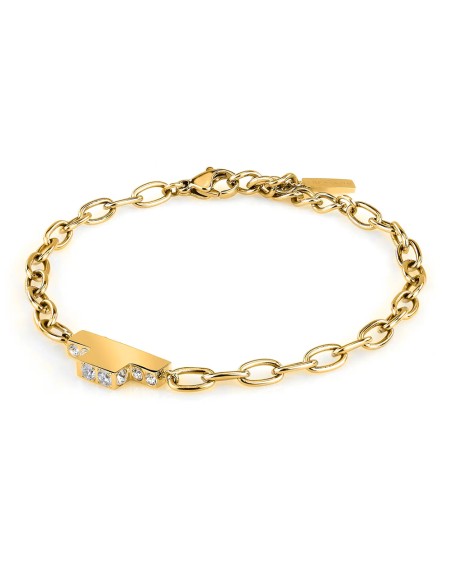 Bracciale TRUSSARDI donna T-Logo acciaio dorato (TJAXC29)