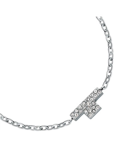 Bracciale TRUSSARDI donna T-Logo acciaio /...