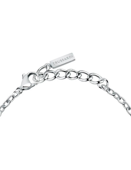 Bracciale TRUSSARDI donna T-Logo acciaio / cristalli (TJAXC30)