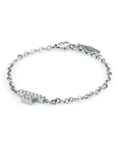 Bracciale TRUSSARDI donna T-Logo acciaio /...