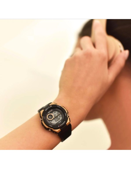 Orologio SECTOR unisex Ex-10 Digital nero / oro rosa