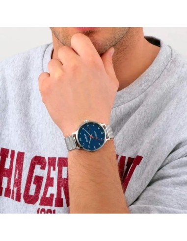 Orologio SECTOR uomo 370 datario acciaio / blu