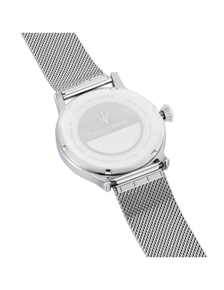 Orologio MASERATI uomo Epoca datario acciaio / silver