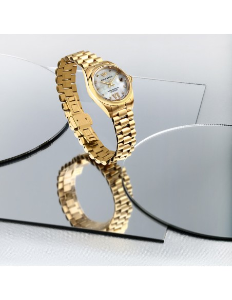 Philip Watch Caribe – Orologio Donna Dorato Bianco Diamond (R8253597626)