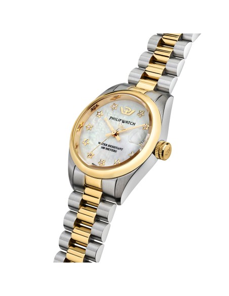 Philip Watch Caribe – Orologio Donna Bicolore Bianco Diamond (R8253597627)