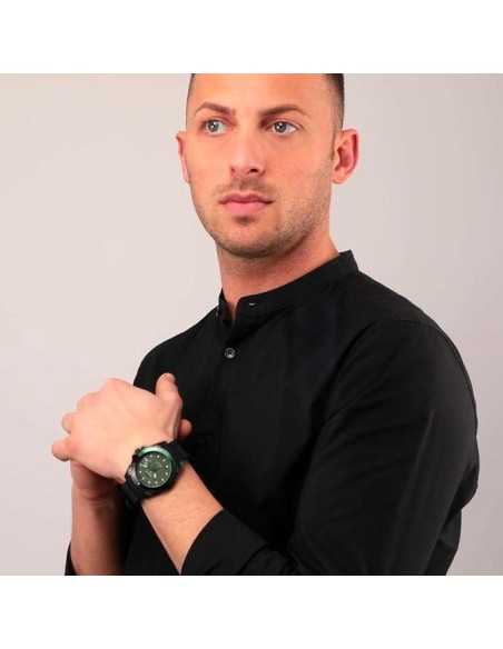 Orologio SECTOR uomo 450 data gomma nero / verde