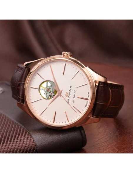 Orologio PHILIP WATCH uomo Roma Automatico pelle marrone