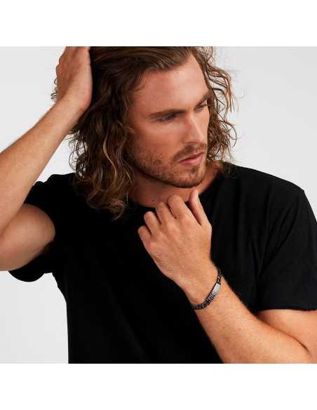Bracciale SECTOR uomo Energy acciaio nero