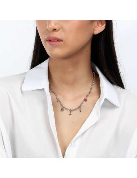 Collana LA PETITE STORY Love acciaio