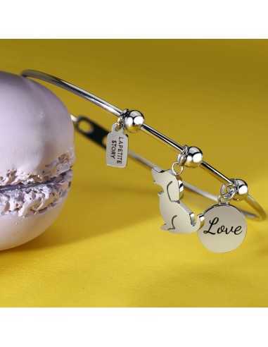 Bracciale LA PETITE STORY Family acciaio Cane