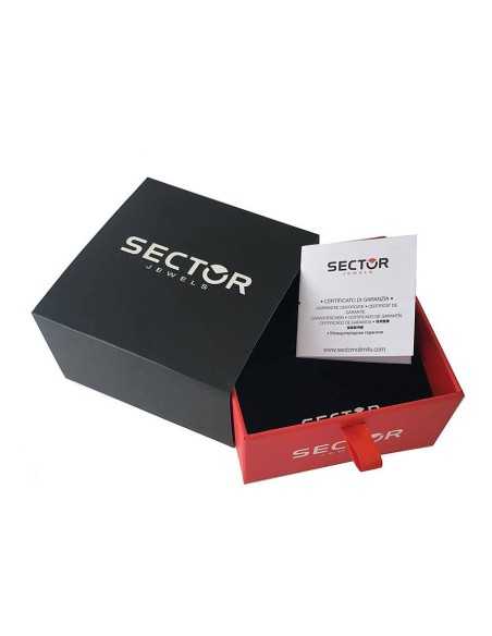 Bracciale SECTOR uomo Bandy pelle nero / acciaio (SZV80)
