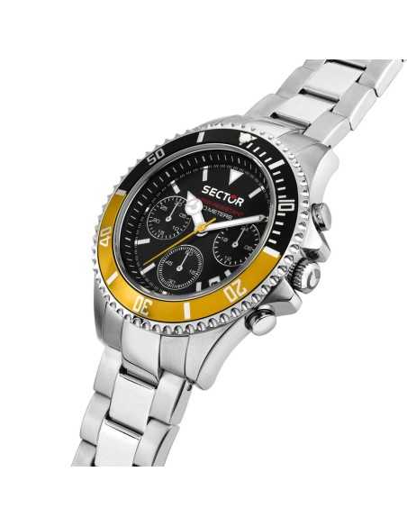 Sector 230 – Orologio Uomo Acciaio Nero/Giallo Cronografo (R3273661012)