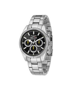 Sector 240 Orologio Uomo Cronografo In Acciaio - Quadrante Nero, Movimento Seiko, R3273676003