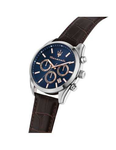 Maserati Attrazione – Orologio Uomo Marrone/Blu...