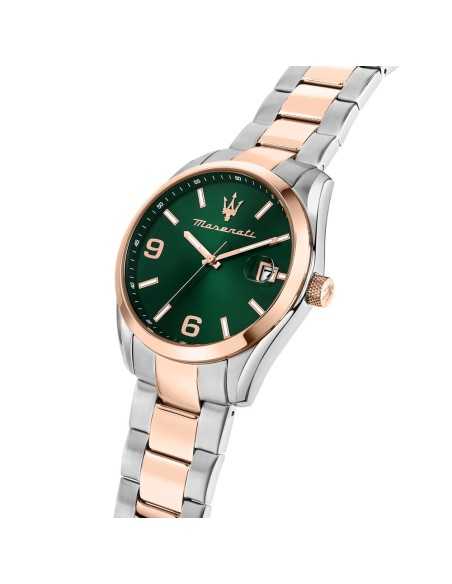 Orologio MASERATI uomo Attrazione datario bicolore / verde Limited