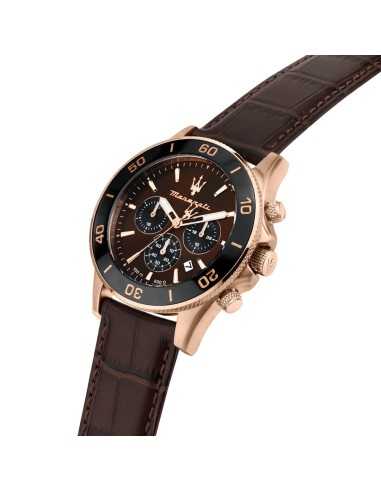 Orologio MASERATI uomo Competizione crono pelle...