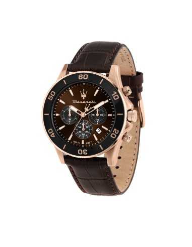Orologio MASERATI uomo Competizione crono pelle...